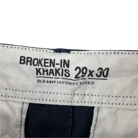 Old Navy Broken-In Khakis Chinos size 29 x 30 - Picture 3 of 5